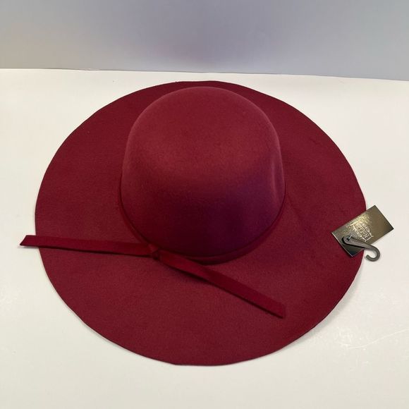Floppy Hat- Dressy W/ Bow Knot- Cabernet/ Burgundy/ Maroon - NWT - Picture 6 of 8